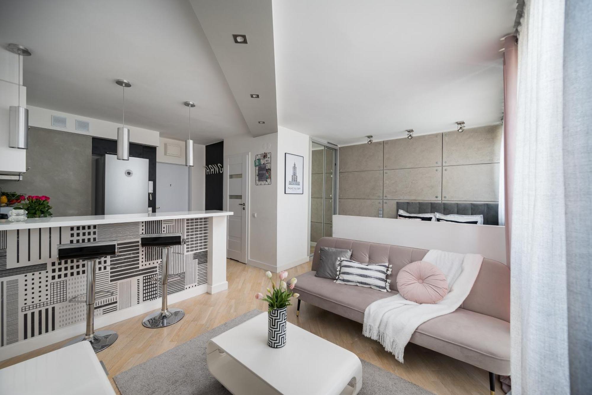 Air-Conditioned Premium Loft Warsaw Skyline Only 900 M To Central Station Экстерьер фото